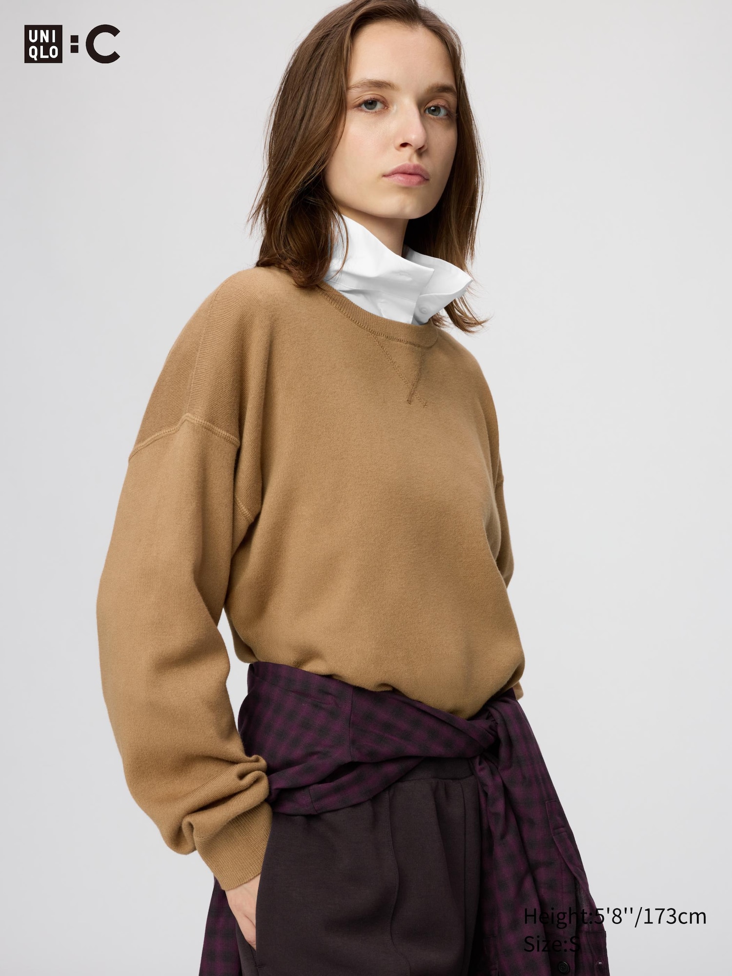 Smooth Cotton Crew Neck Jumper