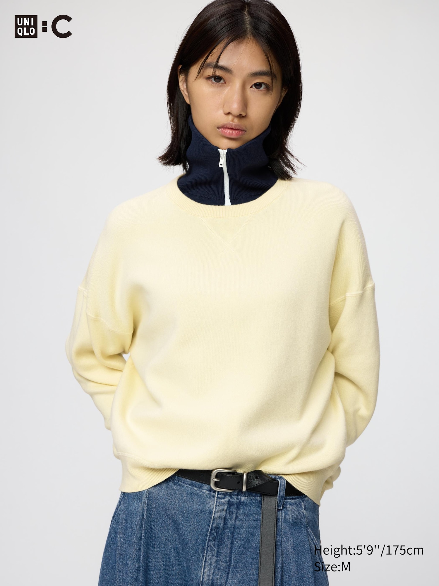 Smooth Cotton Crew Neck Jumper
