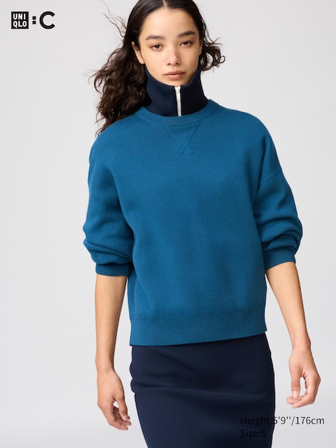 Uniqlo - Pull En Coton Doux - Bleu - Xxl