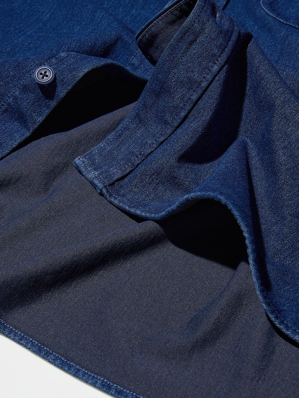 Surchemise en Denim et Jersey