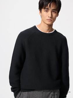 3D Knit Seamless Crew Neck Jumper