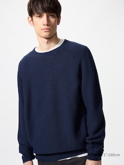 3D Knit Seamless Crew Neck Jumper