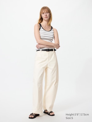 Jersey Barrel Leg Trousers