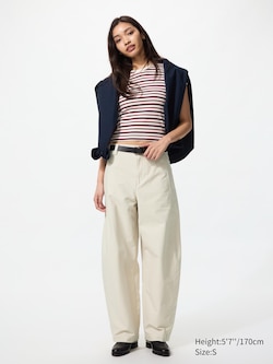 Jersey Barrel Leg Trousers