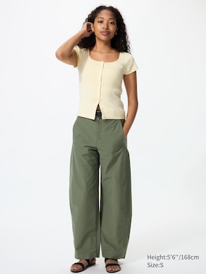 Jersey Barrel Leg Trousers