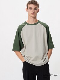 Oversized T-Shirt (Raglan, Colour-Block)