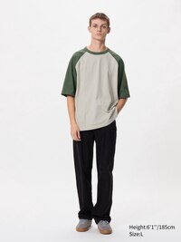 Oversized T-Shirt (Raglan, Colour-Block)