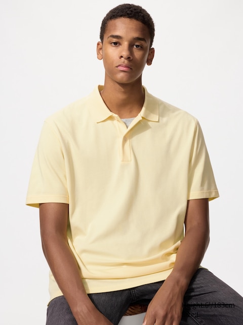 Uniqlo - Polo Airism En Piqué De Coton - Jaune - 3XL