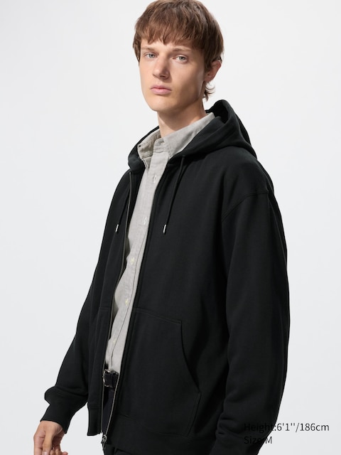 Uniqlo - Sweat Zippé À Capuche - Noir - Xxl