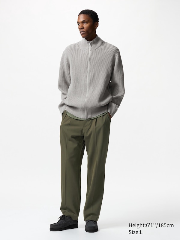 Pleated Wide Trousers