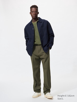 Pleated Wide Trousers (Patterned)