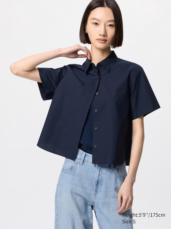 Cotton Short Length Shirt (Short Sleeve)