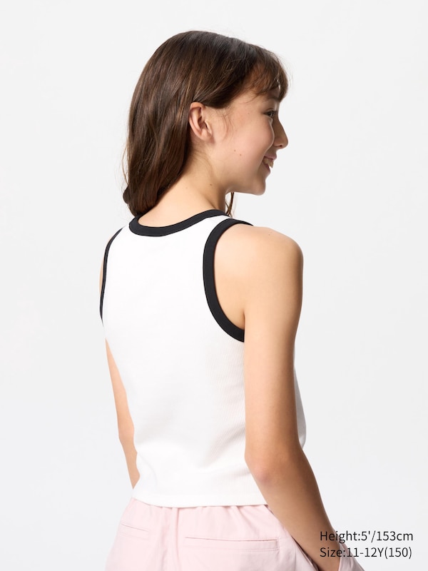 Ribbed Cropped Bra Top (Ringer)