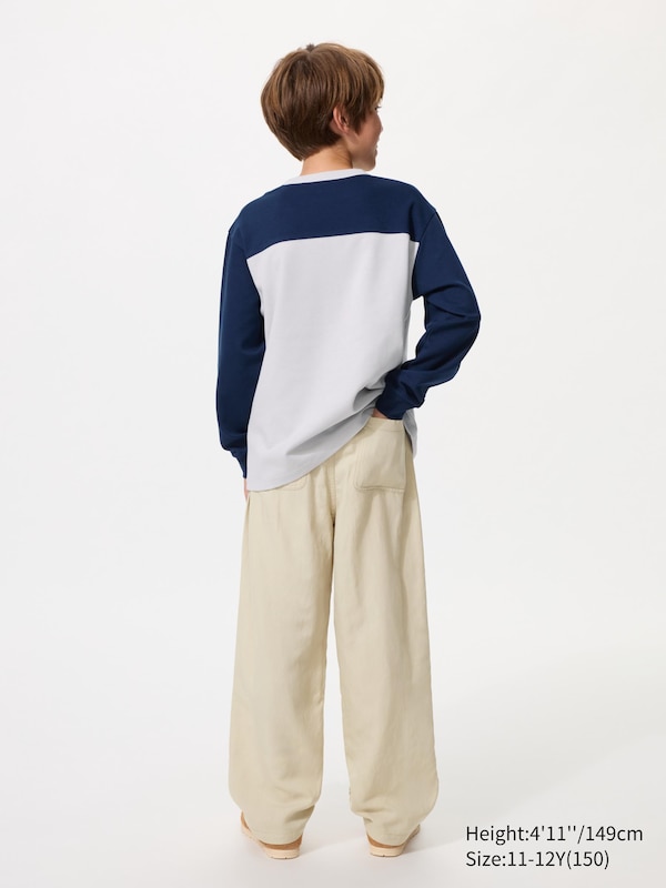 Pantaloni Comodi Misto Lino Ampi