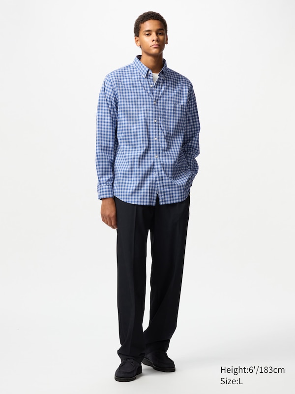 Broadcloth Shirt (Button-Down Collar, Check)
