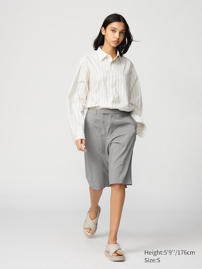 Broadcloth Oversized Shirt (Stripe)