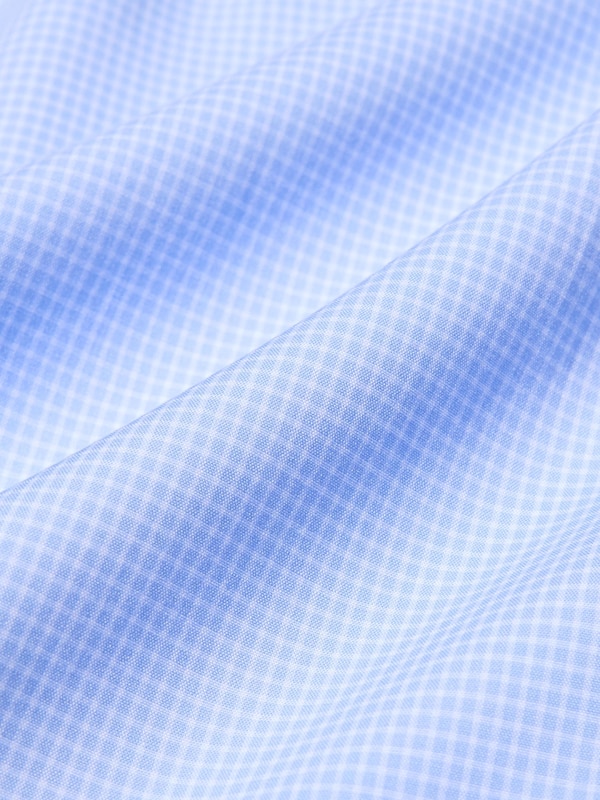 Fine Cloth Easy Care Regular Fit Shirt (Semi-Cutaway Collar, Check)