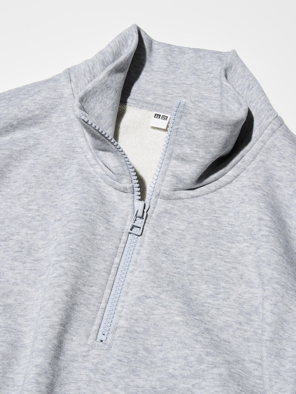 Felpa con Mezza Zip