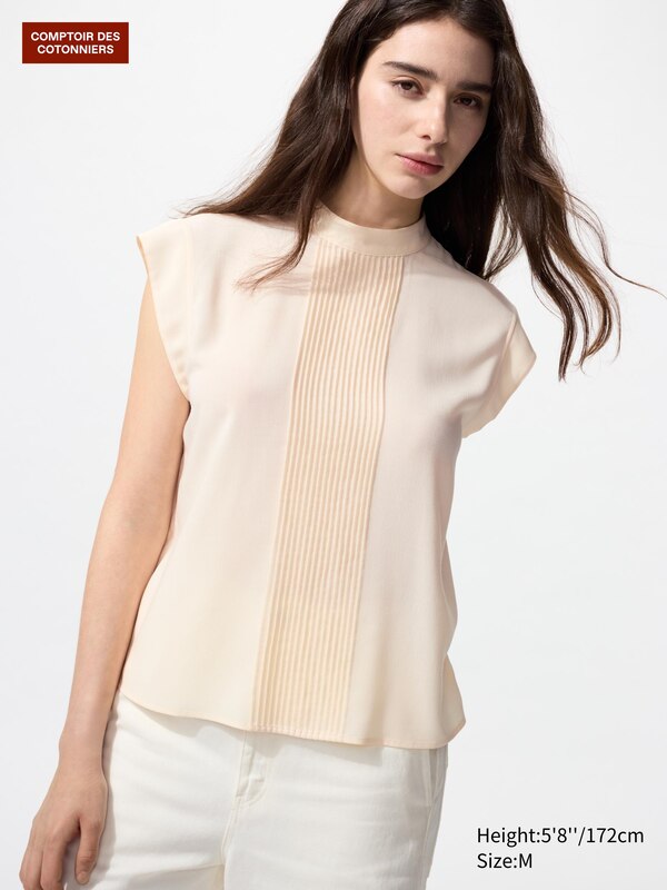 Georgette Viskosemix Bluse (ärmellos)