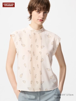 Georgette Rayon Blend Blouse (Sleeveless)