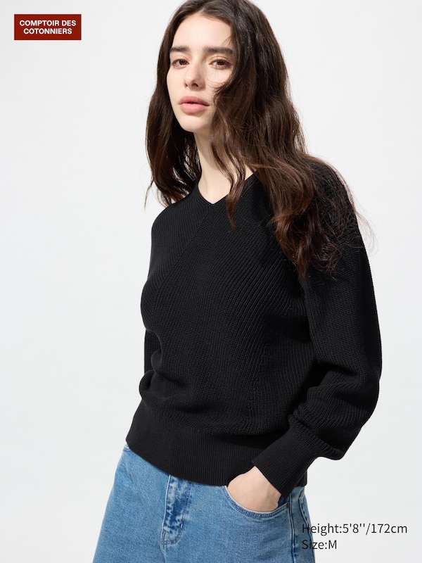 Gassed Cotton V Neck Jumper