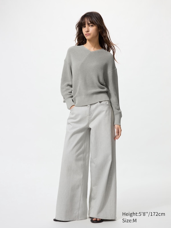 Gassed Cotton V Neck Jumper