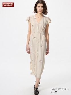 Light Rayon Dress (Print, Long)