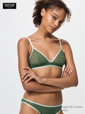 Reggiseno Senza Ferretto in Rete Bicolore