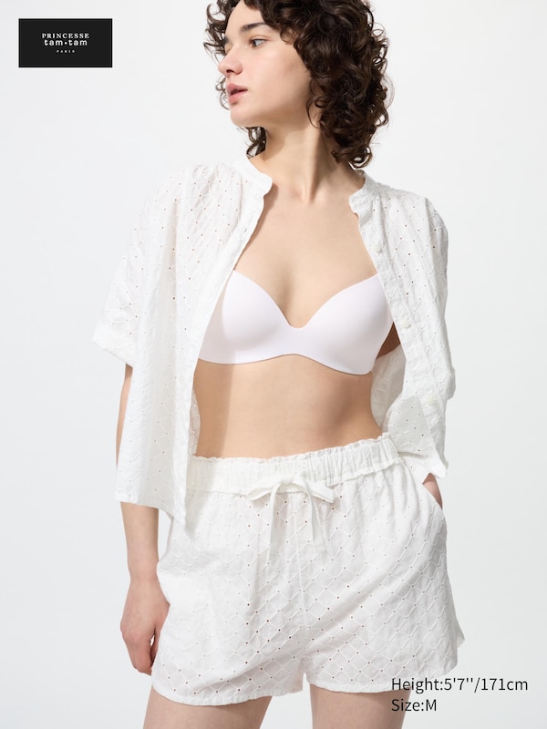 Cotton Embroidered Short Trousers