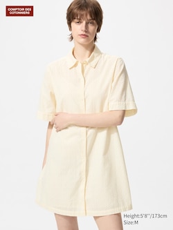 Cotton Embroidered Short Dress