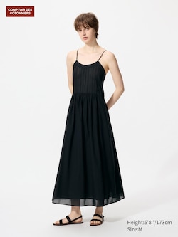 Cotton Strap Long Dress