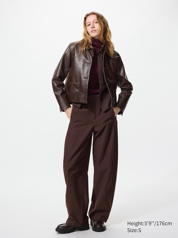 Jersey Barrel Leg Trousers (Longer)