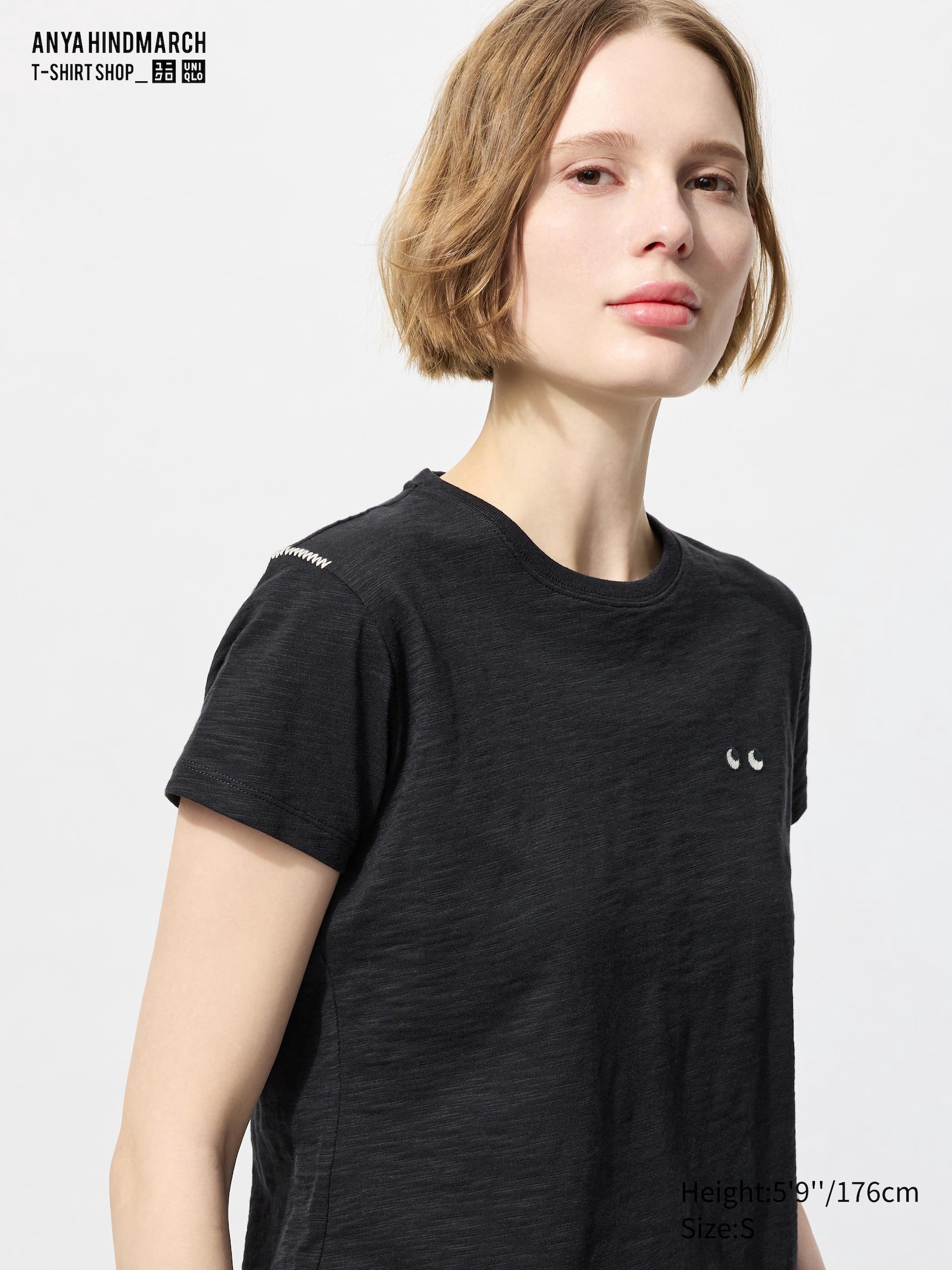 ANYA HINDMARCH Tシャツ 3XL グレー ブラック ユニクロ公式 | T1BOXY/ボクシーT