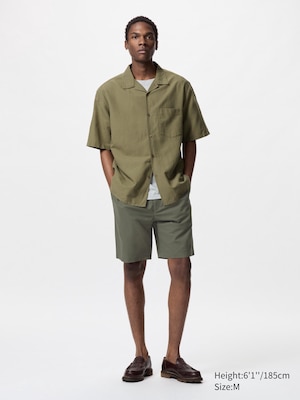 Linen Blend Easy Shorts
