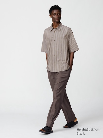 Broadcloth Oversized Short Shirt | Striped