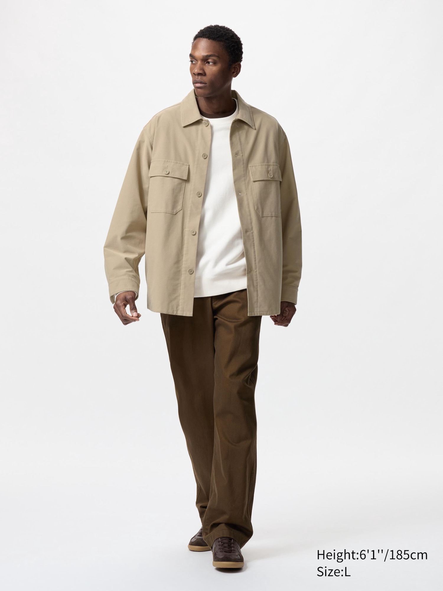 Men's Jersey Overshirt | UNIQLO LU