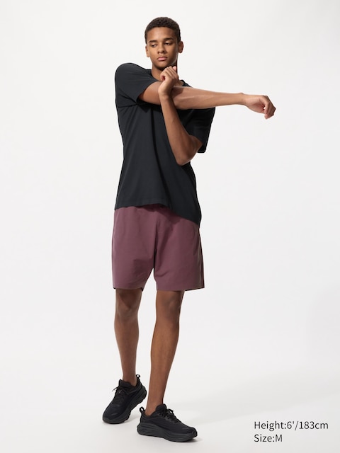 Uniqlo - Pantalón Corto Ultraelástico Deportivo - Xxl Burdeos Mujer