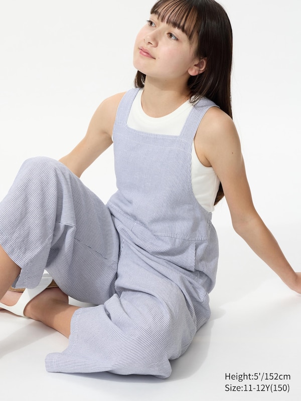 Linen Blend Jumpsuit (Stripe)
