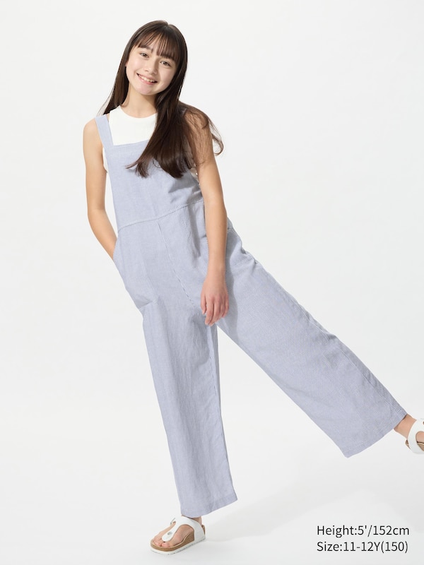Linen Blend Jumpsuit (Stripe)
