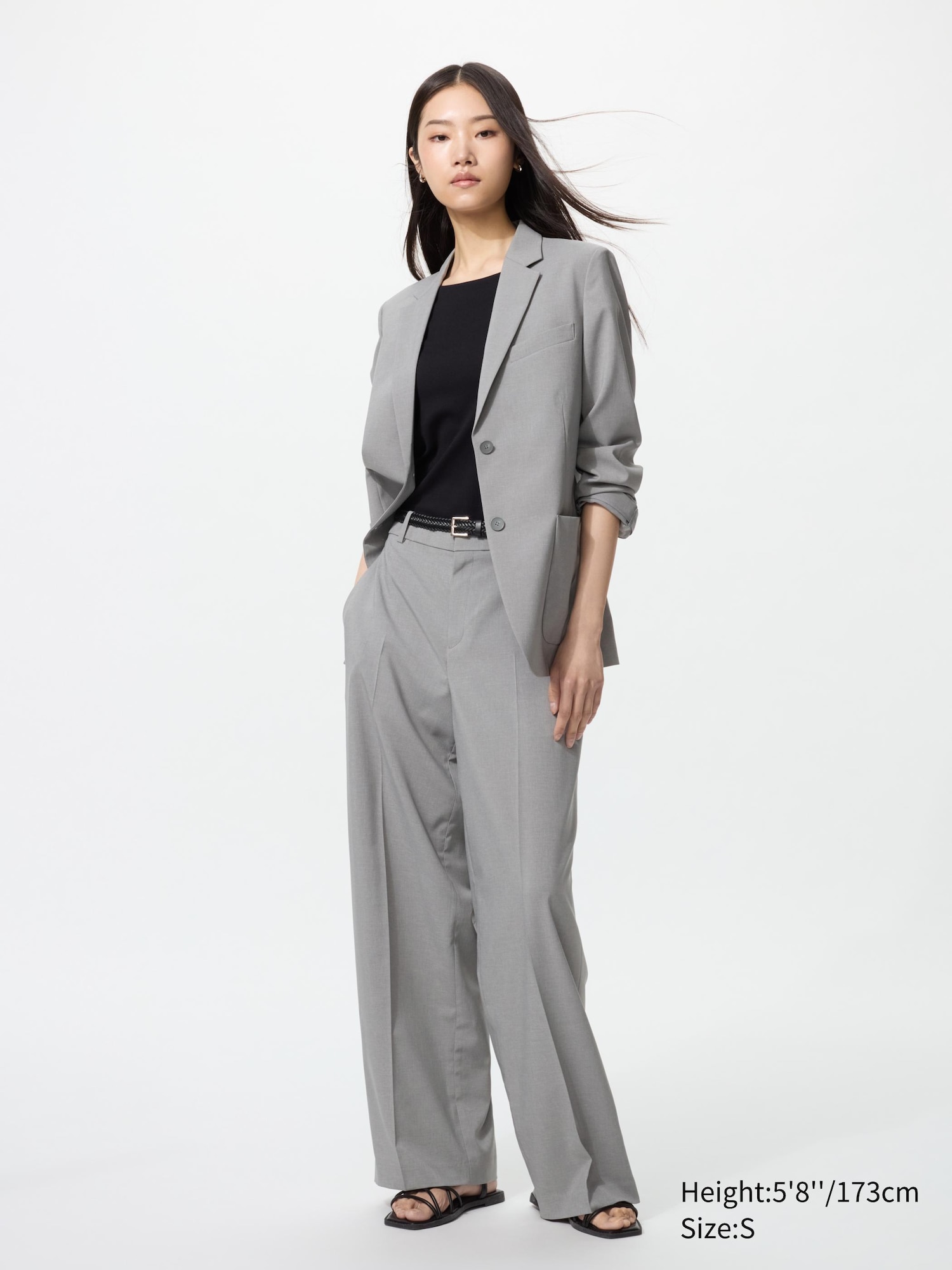 Women's AirSense Wide Trousers (Longer) | UNIQLO HR