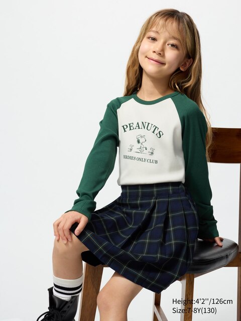 Uniqlo Groen - Peanuts Ut Longsleeve - 3-4 Jaar (110Cm)