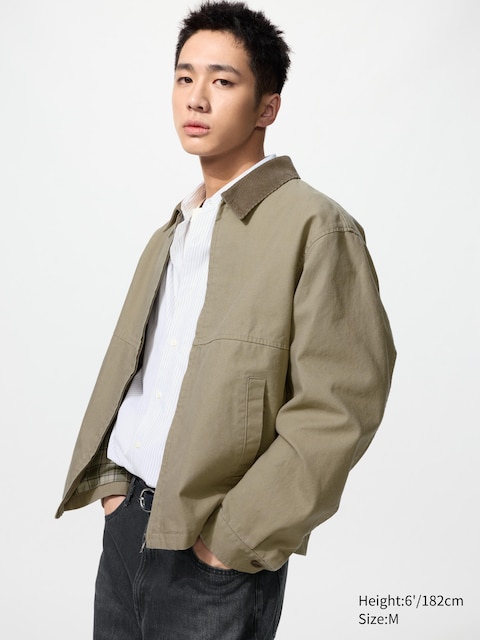 Uniqlo - Blouson Court Zippé - Marron - M