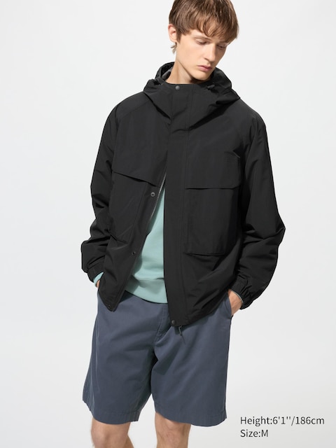 Uniqlo - Parka Cortavientos - L Negro Hombre