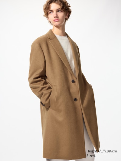 WOOL CASHMERE CHESTERFIELD COAT