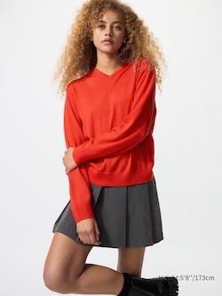 100% Merino V Neck Jumper