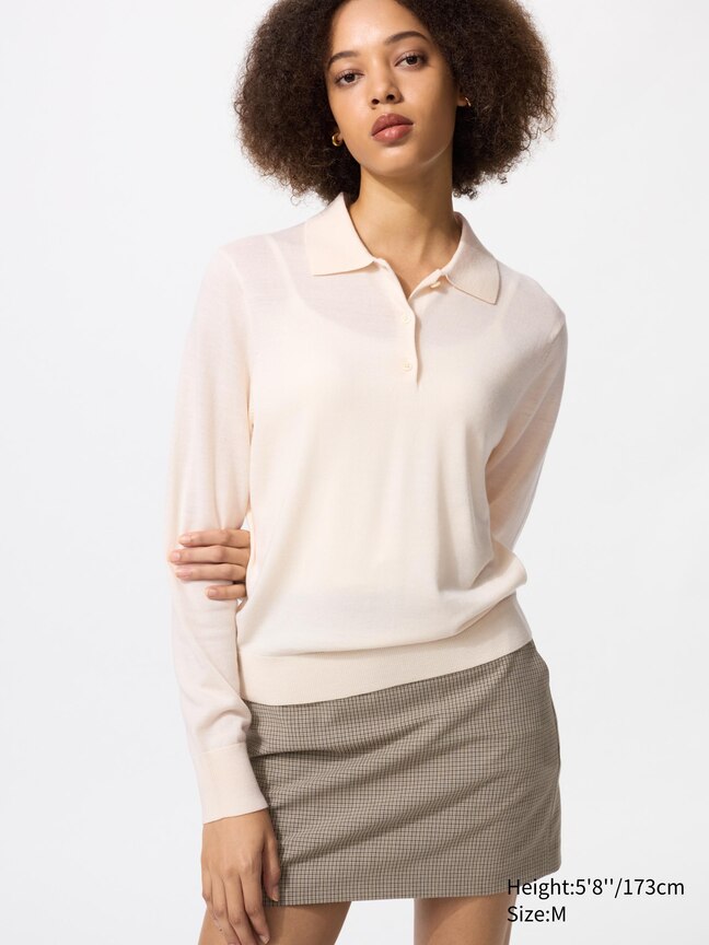 100% Merino Polo Jumper