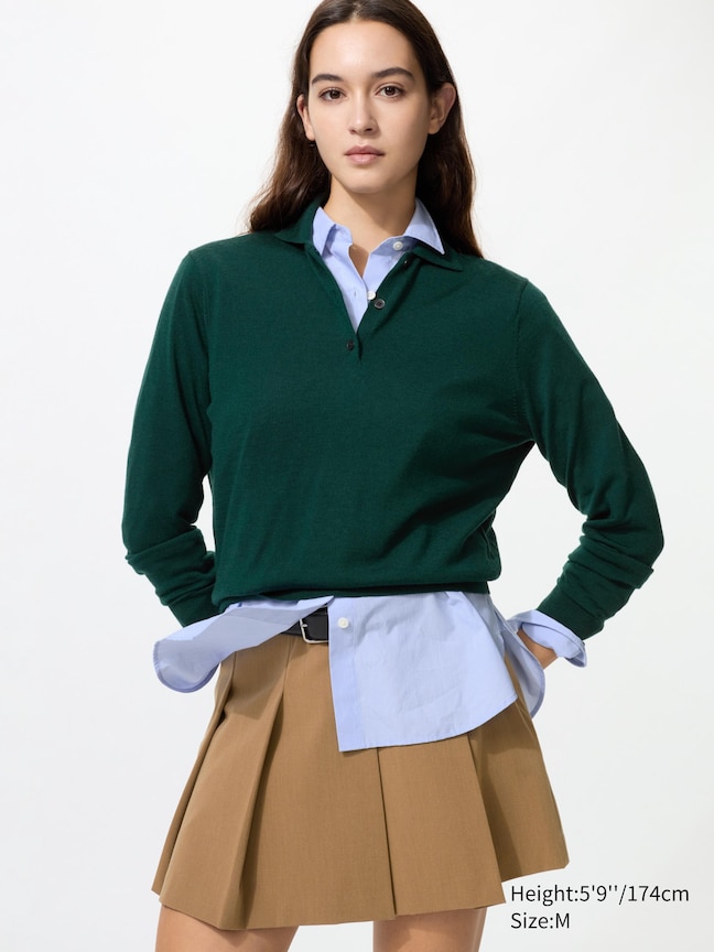 100% Merino Polo Jumper