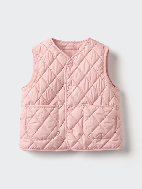 Uniqlo Roze - Puffertech Bodywarmer (Machinewasbaar) - 12-18 Maanden (80Cm)