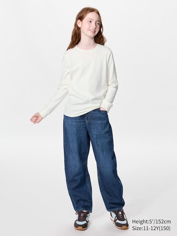 HEATTECH Extra Warm Cotton Crew Neck T-Shirt (Long Sleeve)