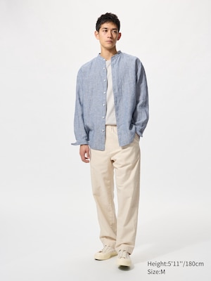 Linen Blend Easy Trousers